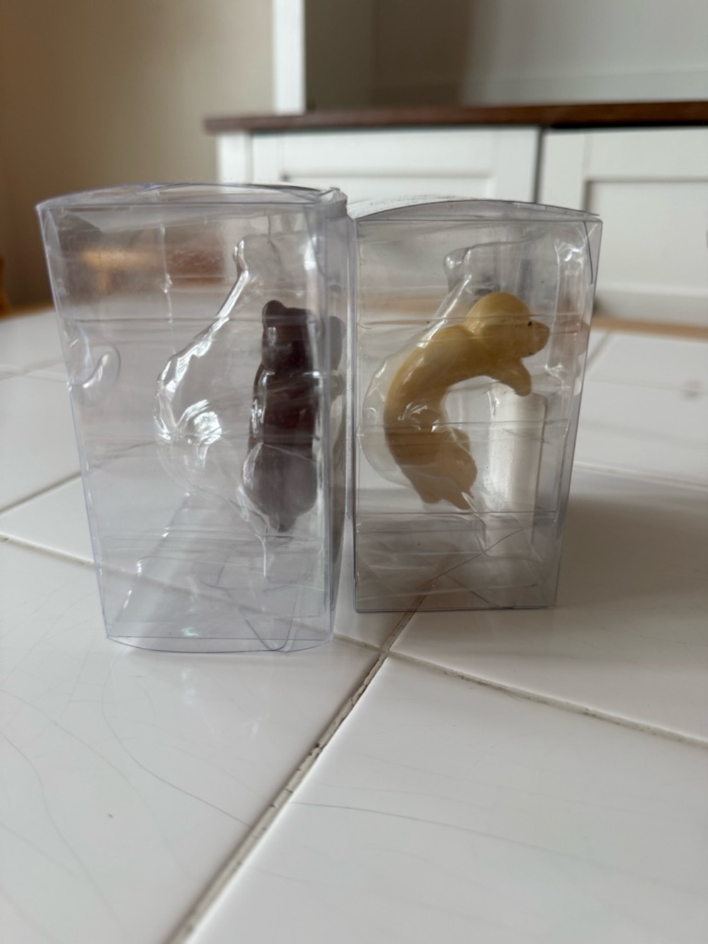 Animal Tea Bag Holders - Set of 2 in Box: Golden Retriever Dog & Bear - Picture 3 of 4
